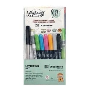 Lettering Set Kuretake 9 Piezas