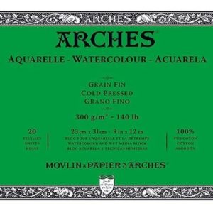Canson Arches Block Acuarela 23x31 Cm 20 Hs 300 Grs Fino