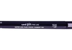 Uni Pin 200 Black Tinta Pigmentada 0,03 Al 0,8 Mm X Unidad