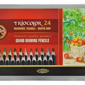 Koh-i-noor Lápices Colores Triocolor Triangular 24 Unidades