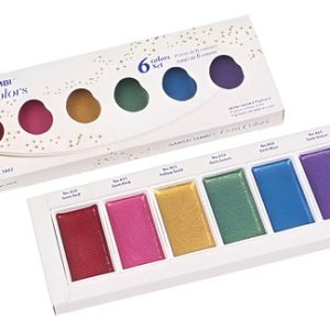 Acuarelas Gansai Tambi Gems Kuretake 6 Colores