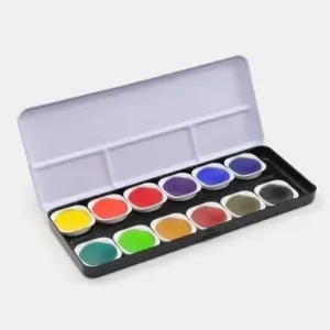 Acuarelas Finetec X 12 U Profesionales En Lata Watercolors Sin Caja Rosa