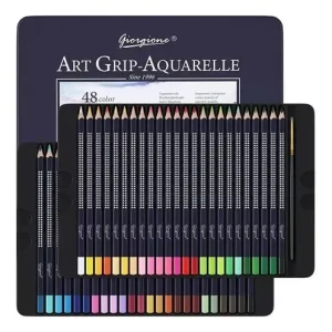 Lápices De Color Acuarelables Giorgione 48 Unidades En Lata