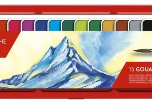 Témpera Caran D'ache Gouache Studio 15 Colores Pastillas