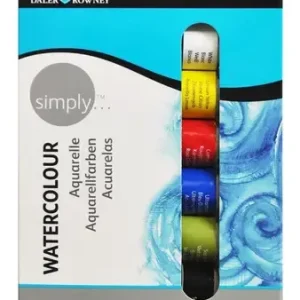Pintura Acuarela Daler Rowney Simply 6 Colores Tubo 12ml