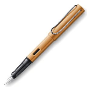 Lapicera Pluma Lamy Al Star Bronce Medium Color De La Tinta Azul