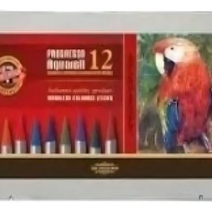 Lápices Acuarelables Sin Madera Koh-i-noor Progresso 12 Colores Rojo