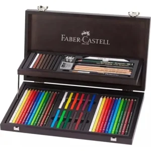 Faber Castell Art & Grapic Compendium Estuche Madera X 54