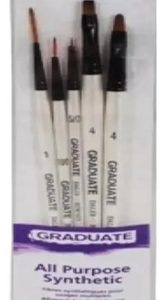 Pinceles Set Detail Daler Rowney X 5 Pelo Sintetico
