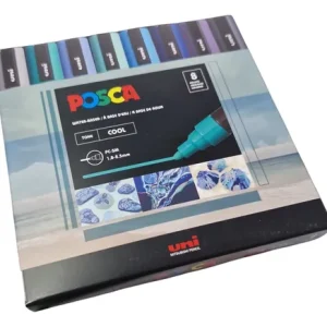 Set Marcadores Posca 5m Acrilicos Tonos Frios Cool