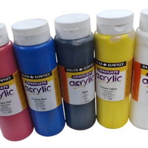 Set 5 Pomos Pintura X 500 Ml Daler Rowney Graduate