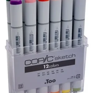 Marcadores Copic Sketch X 12 Doble Punta