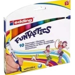 Marcadores Edding Infantil Grueso E14 10 Colores Funtastics