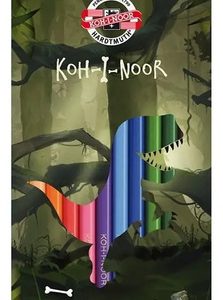 Lápices De Color Koh-i-noor Dino 12 Colores