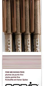 Set De 4 Marcadores Copic Multiliner Marron