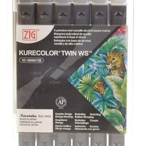 Kurecolor Marcadores Grises Twin Ws X 12 Kc 3000 Frios