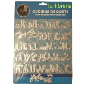 Scrapbooking Troqueles Abecedario Cursiva 26 Piezas Dobles
