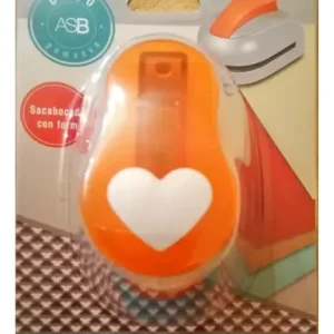 Troqueladora Corazón Papel Goma Eva Asb 25 Mm Perforadora Formas Neutro
