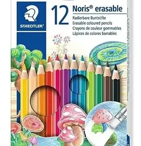 Lápices De Color Borrables Staedtler Pack 12 Colores Intensos
