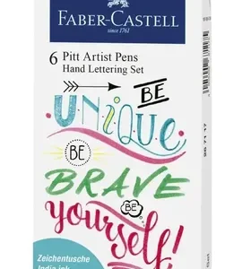 Marcadores Pitt Artist Lettering Pastel Set X 6 Faber Castel