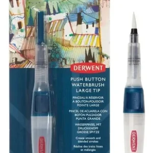 Cepillo Para Depósito De Agua Grueso Derwent Waterbrush Con Botón