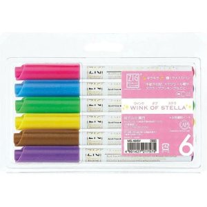 Marcadores Kuretake Wink Of Stella X 6 Colores Glitter