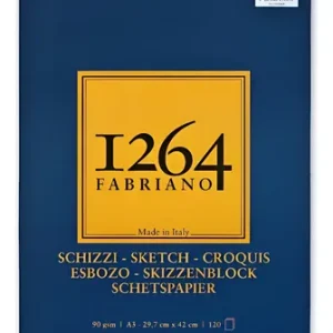 Block Fabriano 1264 Sketch A3 Anillado 90 Grs 120 Hjs