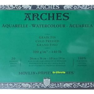 Canson Arches Block Acuarela 26x36 Cm 20 Hs 300 Grs Fino
