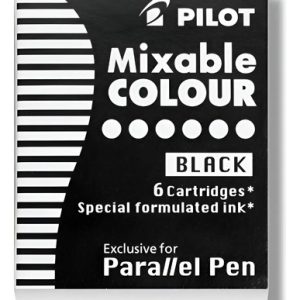 Cartucho Mixable P/ Parallel Pen Pilot Negro Por 6 Unidades