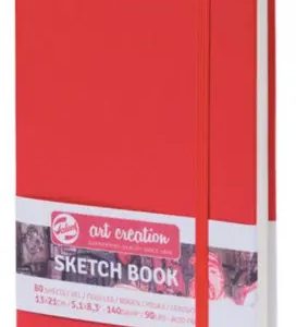 Libreta Art Creation Roja 13x21cm 140gr 80hjas. Color Rojo