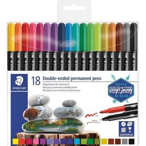 Staedtler Marcadores 3187-18 Duo Permanente Twin T Vibrante