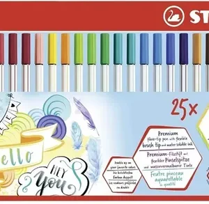 Stabilo Marcadores Pen 68 Brush X 25 Lata Punta Pincel