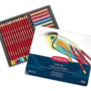Set Pastel Derwent X 24 Caja Metalica