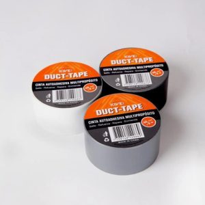 Cinta Adhesiva Multipropósito Impermeable Kive 4.8cm X 9m Duct Tape Blanco; Negro; Gris Liso
