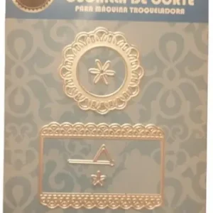 Scrapbooking Troqueles Tarjeta Circulo Y Rectangulo 82x13 Mm