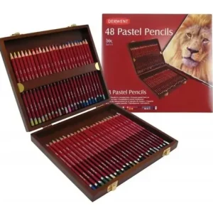 Derwent Lapices Pastel Caja Madera X 48 Colores