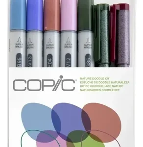 Marcadores Copic Ciao X 7 Nature Doble Punta Doodle Kit