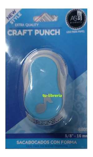 Sacabocados Nota Musical Goma Eva Asb 16 Mm. Profesional