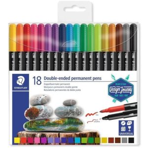 Staedtler Marcador Permanente Doble Punta Twin Tip X 18