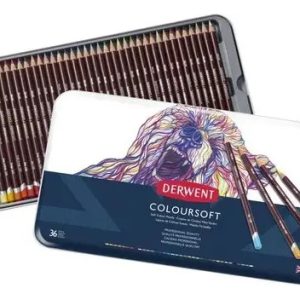 Lapices Derwent Coloursoft X 36 Caja Metalica