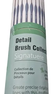 Pinceles Set De Detalle Premium Giorgione X 15 G-mx15 Cerdas Oscuro