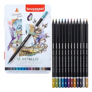 Lapices Metalicos X 12 Colores Bruynzeel Caja Metalica