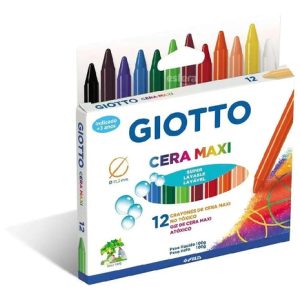 Cera Maxi Giotto X 12 Colores