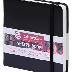 Cuaderno Sketch Art Creation Negro 140 Grs 12 X 12 Cm 80 Hs.