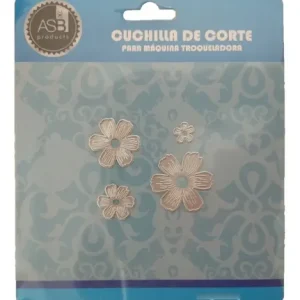 Scrapbooking Troqueles Flores De 3,8 Cm A 1,3 Cm 4 Piezas