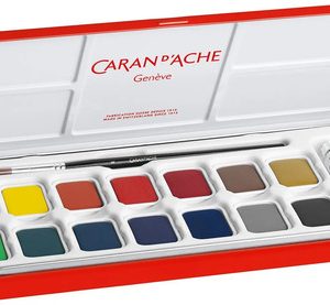 Set Gouache Lata 15 Colores Pastilllas Caran Dache