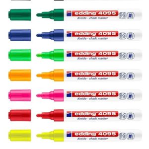 Edding 4095 Marcadores Vidrio Tiza Líquida X 10 Unidades