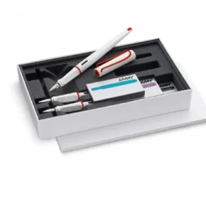 Lamy Joy Set Lata Blanco Y Rojo 3 Plumas + 3 Cajas Cartuchos