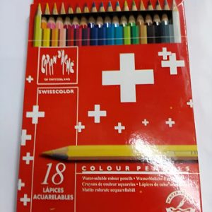 Lapices Caran Dache Swisscolor Acuarelable Caja Carton X 18