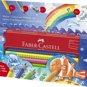 Faber Castell Set Lapices Jumbo Grip Acuarelables X 6 Color